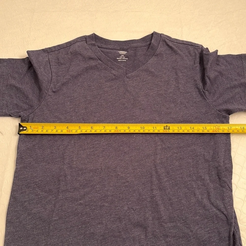 Old Navy super soft navy heather v-neck short sleeve t-shirt L = 10-12